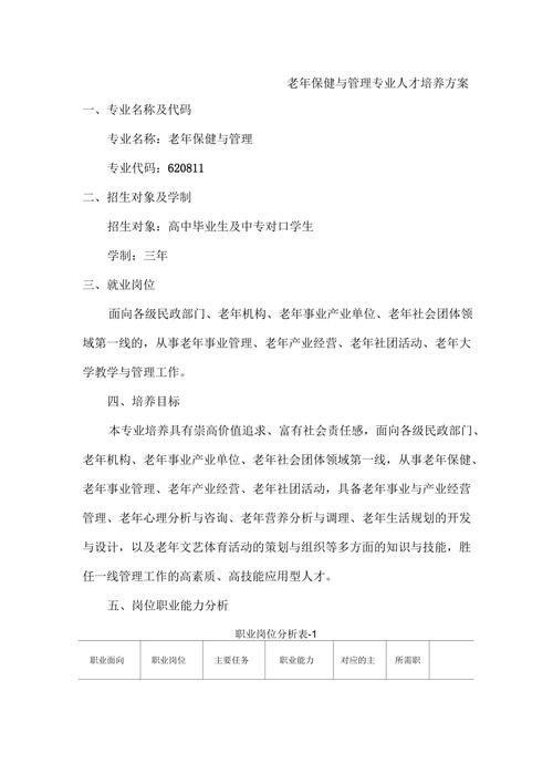 老年保障与管理专业-老年保障与管理专业与智慧养老专业?-第4张图片-职教招生网 老年保障与管理专业-老年保障与管理专业与智慧养老专业?-第4张图片-职教招生网